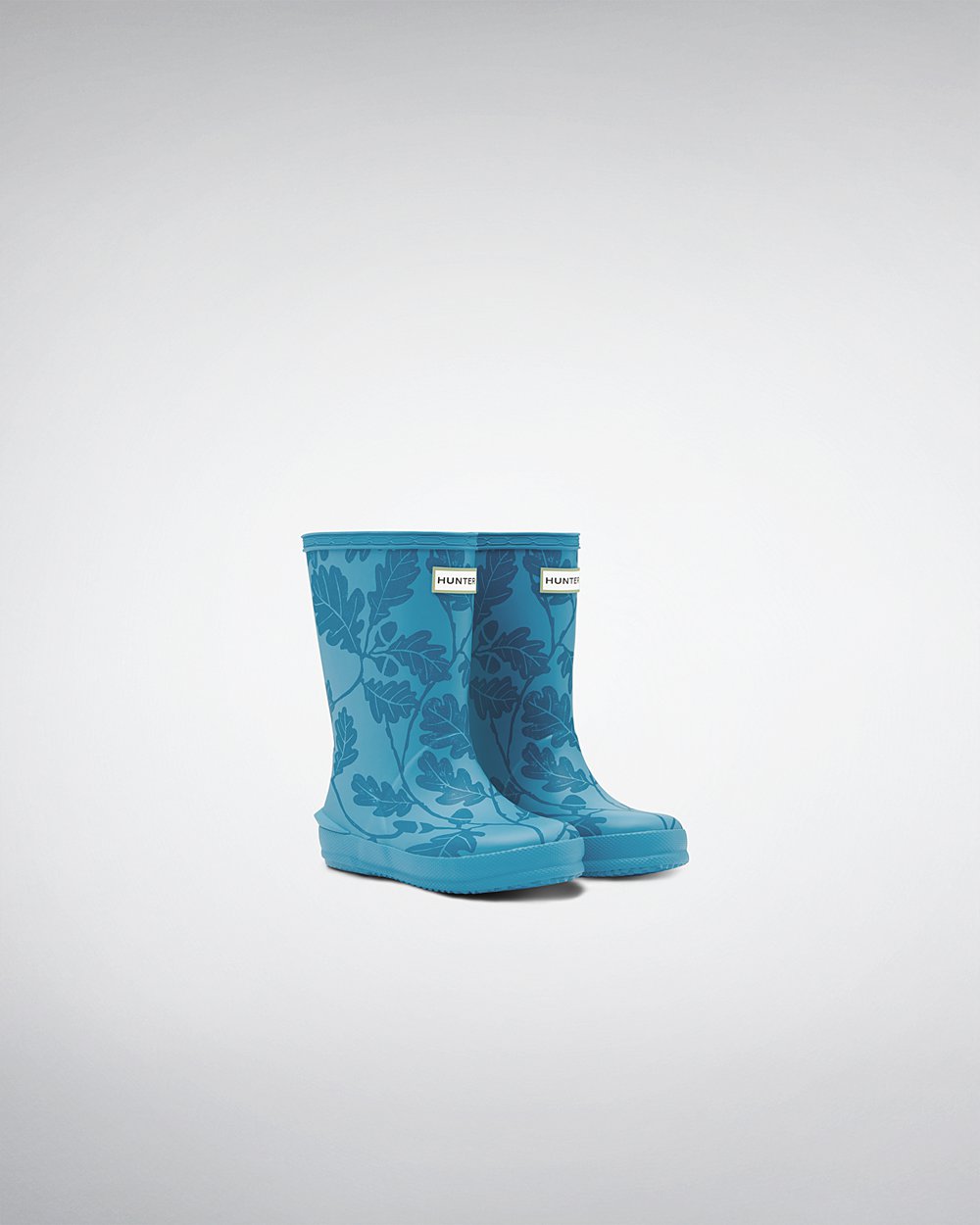 Kids Hunter Original First National Trust Print - Rain Boots Blue - 8207-EURAH